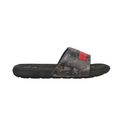 Черные повседневные сандалии для мальчиков Puma Cool Cat Camo Slide Youth Boys 38262402