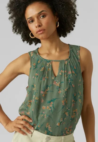 Блуза VMSMILLA Vero Moda, зеленый