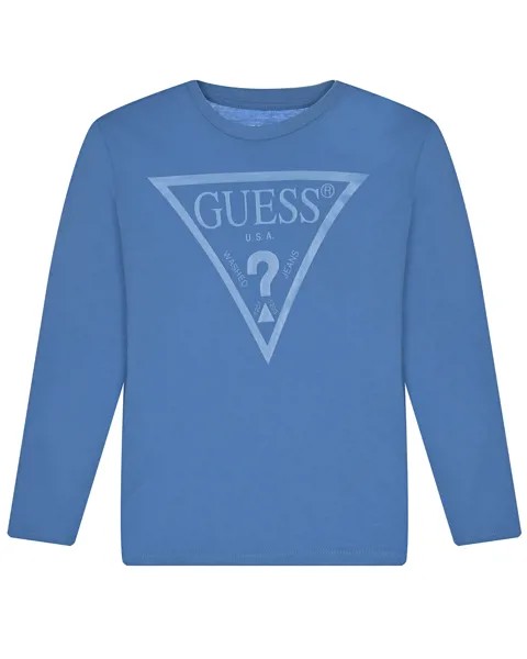 Голубая толстовка с лого Guess детская