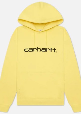 Женская толстовка Carhartt WIP W Carhartt Hooded 9 Oz, цвет жёлтый, размер S