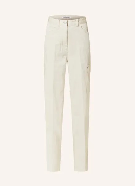 Прямые джинсы Calvin Klein Jeans, бежевый