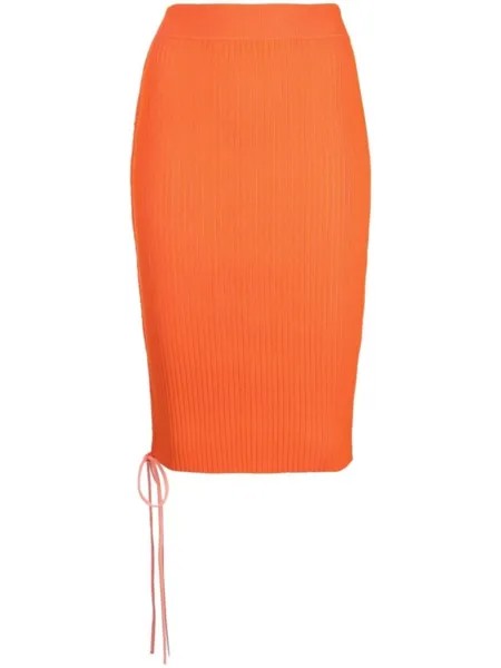 Off-White юбка Vanise со шнуровкой, оранжевый