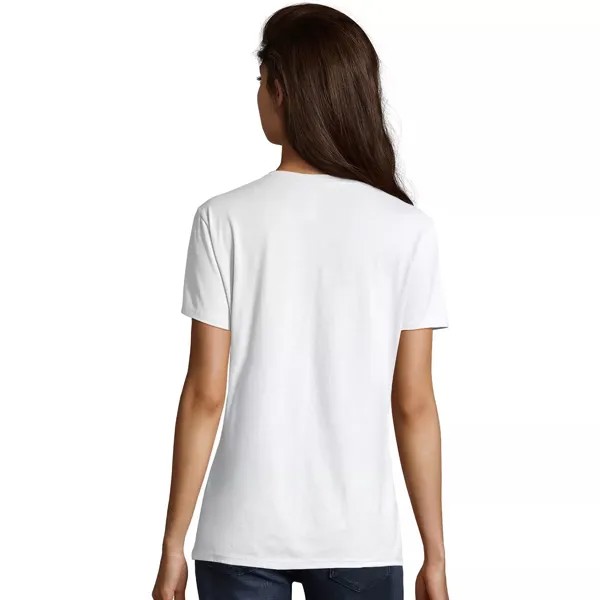 Женская футболка Hanes с короткими рукавами и V-образным вырезом с графическим рисунком Hanes