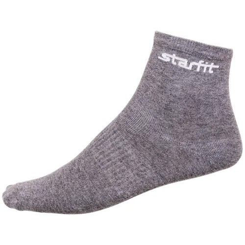 Мужские носки Starfit, 2 пары, размер 43-46, серый, черный