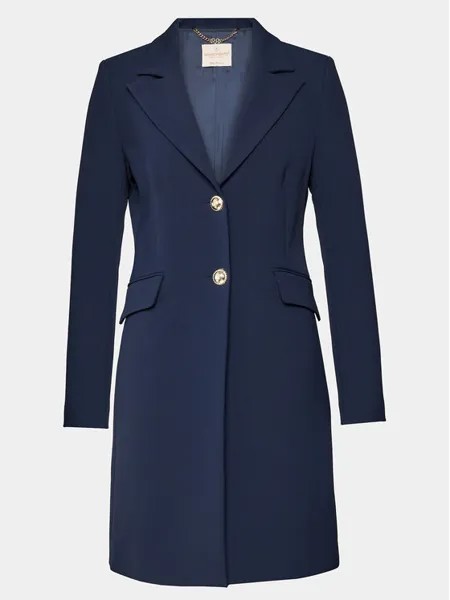 Переходное пальто стандартного кроя Rinascimento, синий