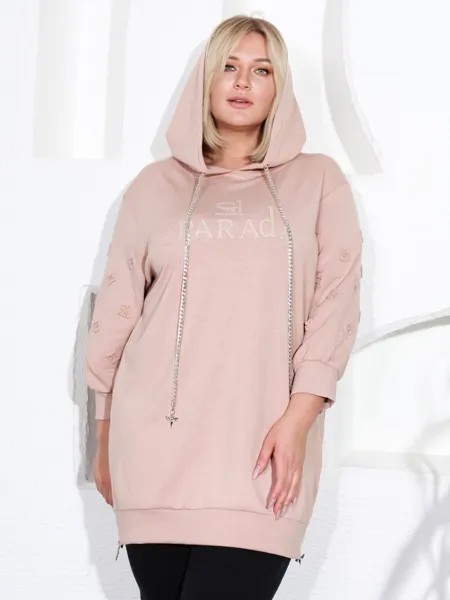 Толстовка женская Sparada Цепочка коричневая 3XL