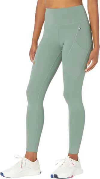 Брюки Abisko Tights Fjällräven, цвет Patina Green