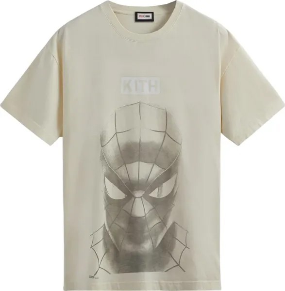 Футболка Kith For Spider-Man Vigilante Vintage Tee 'Sandrift', кремовый