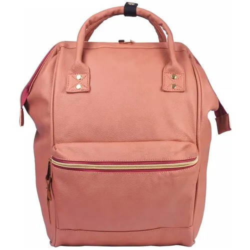 Рюкзак бочонок BRAUBERG, фактура зернистая, розовый, коралловый