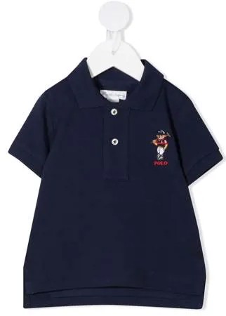 Ralph Lauren Kids рубашка поло с вышивкой Polo Bear