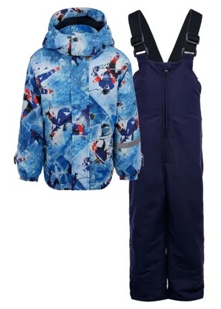 Зимний комплект из мембранной ткани для мальчика: куртка, полукомбинезон
