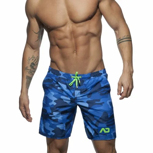 Шорты для плавания Addicted Camouflage Swim Long Shorts, размер 3XL, мультиколор, синий