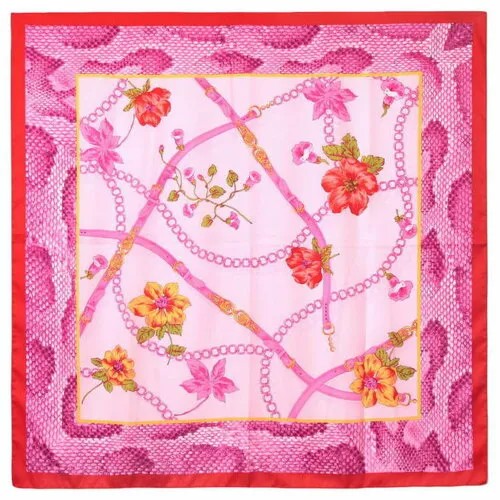 Платок Roby Foulards,90х90 см, розовый