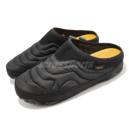 Черные женские сандалии унисекс для активного отдыха Teva ReEmber Terrain Slip-On 1129582-BLK