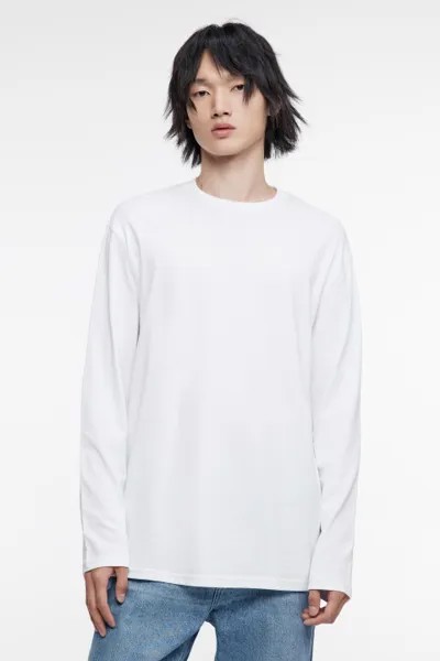 Лонгслив oversize хлопковый базовый