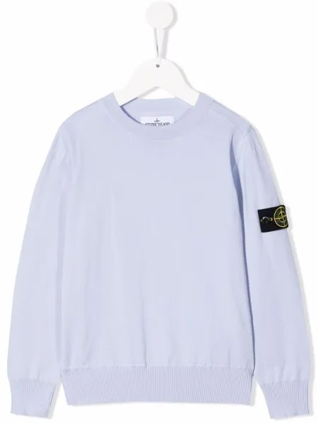 Stone Island Junior толстовка с нашивкой-логотипом