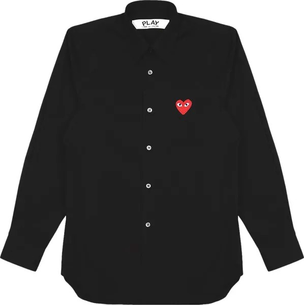 Рубашка Comme des Garçons PLAY Woven Shirt 'Black', черный