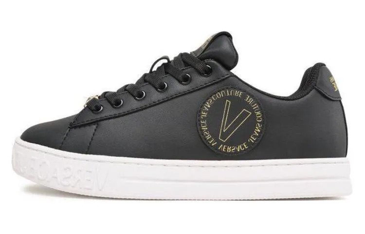 Кроссовки VERSACE JEANS Couture Court 88 Leather Sneakers, черный