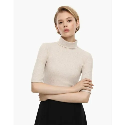 Водолазка Gloria Jeans, размер XS (38-40), бежевый