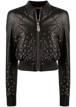 Philipp Plein куртка-бомбер с кристаллами
