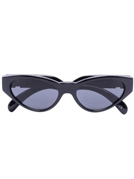 Versace Eyewear солнцезащитные очки в оправе 'кошачий глаз' с затемненными линзами