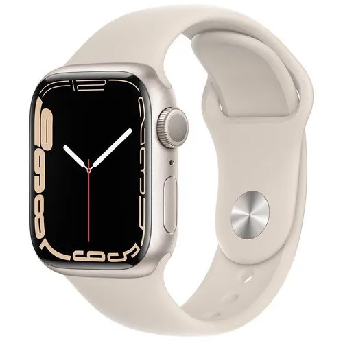 Смарт-часы Apple Watch Series 7 GPS 41mm Starlight Alum. Sport