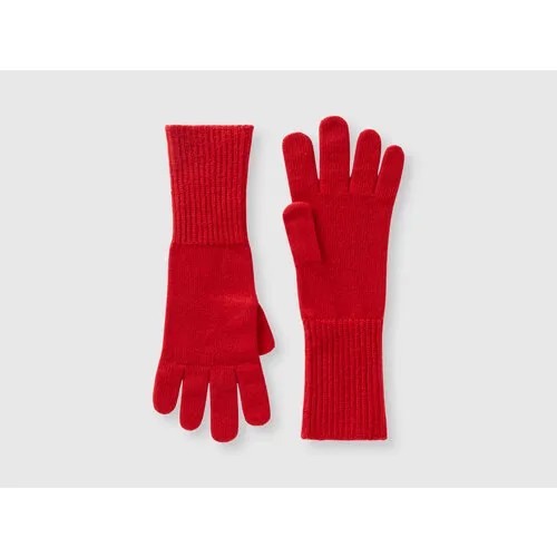Перчатки UNITED COLORS OF BENETTON, демисезон/зима, размер One Size, красный