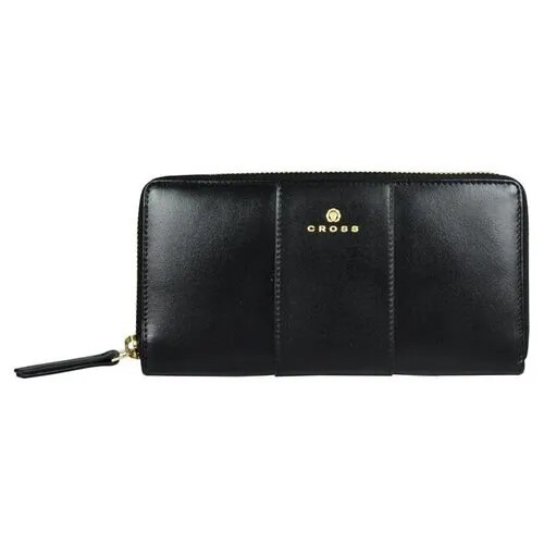 Кошелек CROSS, фактура гладкая, black