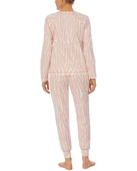 Пижамный комплект Sanctuary Long Sleeve Popover and Joggers Set, цвет Rosehip Zebra