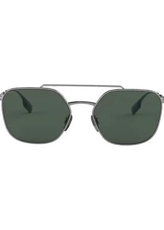Burberry Eyewear солнцезащитные очки-авиаторы в квадратной оправе