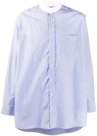 Mackintosh полосатая рубашка с воротником-стойкой