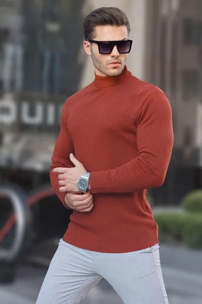 Мужской трикотажный свитер Tile Turtleneck 6822 MADMEXT