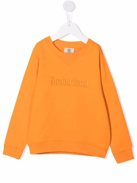 Timberland Kids толстовка с тисненым логотипом