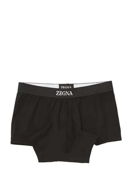 Черные боксеры с логотипом Zegna