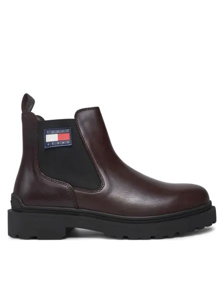 Ботинки Челси Tommy Jeans Chelsea Tjm Leather Chelsea Boot EM0EM01448 Marrón, коричневый