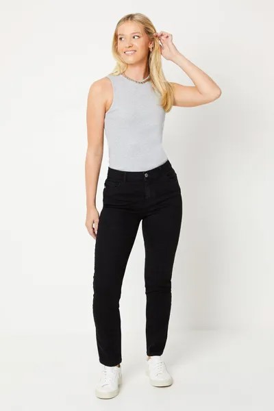 Комфортные эластичные узкие джинсы Dorothy Perkins, черный