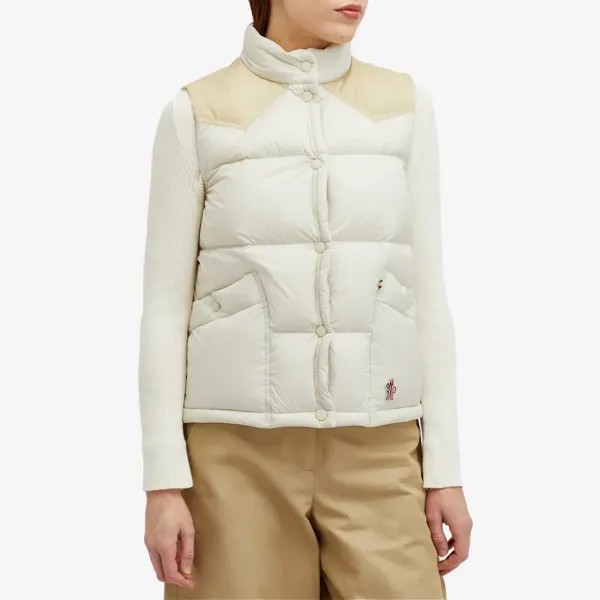 Moncler Grenoble Sorapis Утепленный жилет, бежевый