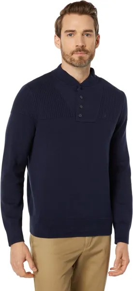 Свитер Textured Long Sleeve Henley Nautica, цвет Navy Seas