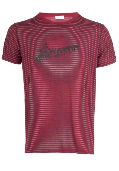Футболка мужская SAINT LAURENT 111367 бордовая S