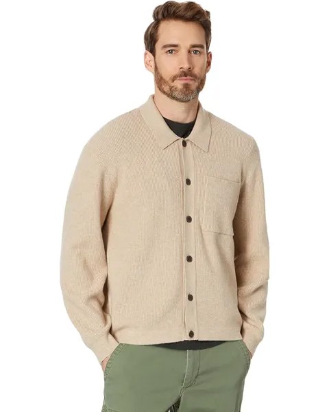 Свитер Madewell Button-Up Long-Sleeve Sweater Shirt, цвет Heather Linen