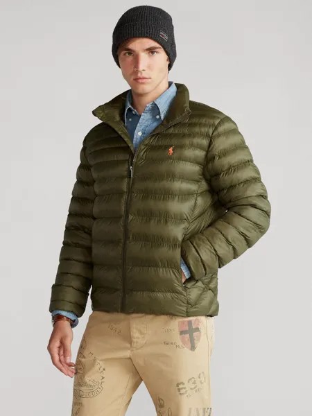 Куртка-поло терра Ralph Lauren, зеленая оливка