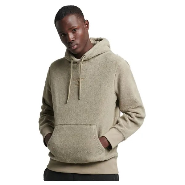 Худи Superdry Code Sl Fleece, зеленый