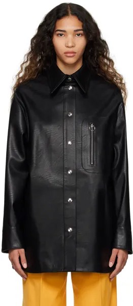 Черная куртка из искусственной кожи Alter Mat Stella McCartney