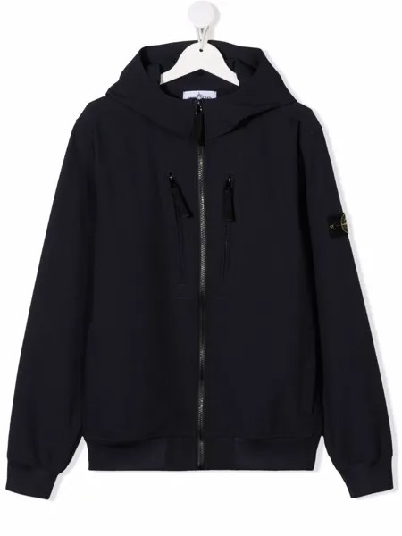 Stone Island Junior куртка с нашивкой-логотипом