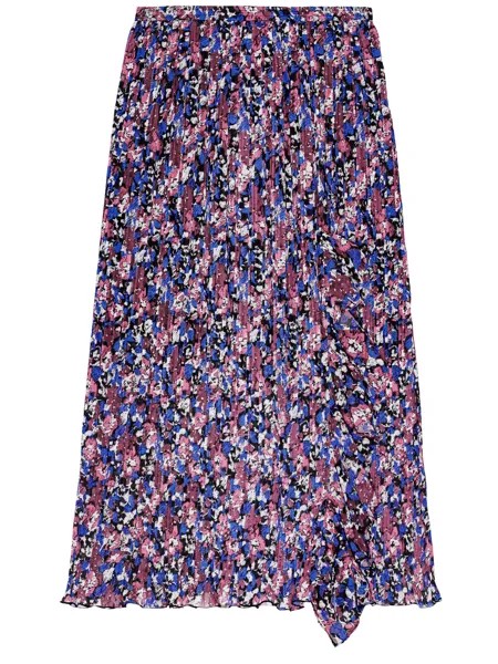 Юбка Ganni Georgette midi, мультиколор