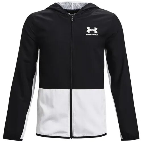 Лонгслив Under Armour Woven Track Jacket Черный YXS 1363295-002