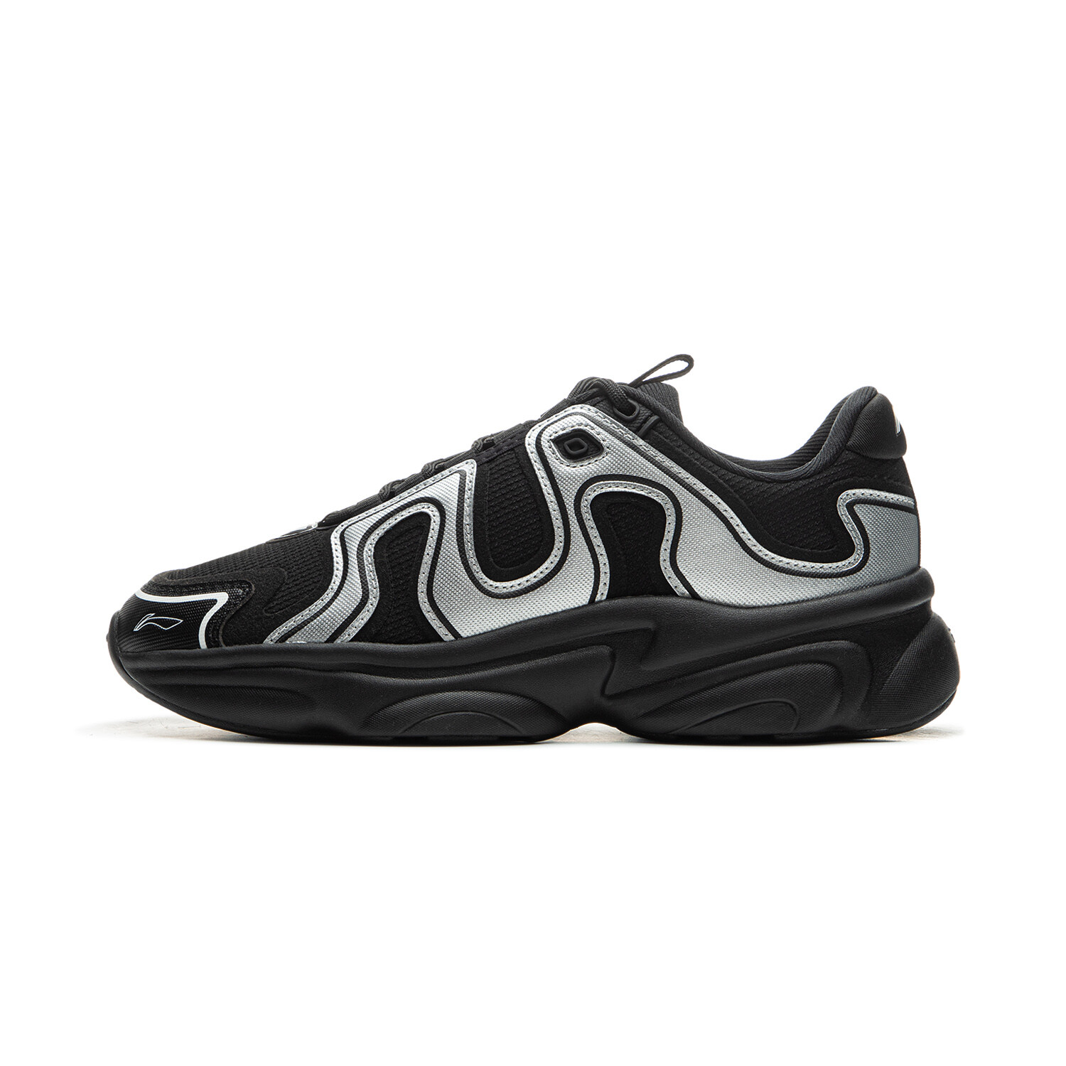 Кроссовки LINING Coconut Milk Tea 2.0 V2 Lifestyle Shoes Women's Low-top Black/Silver, черный/серебряный