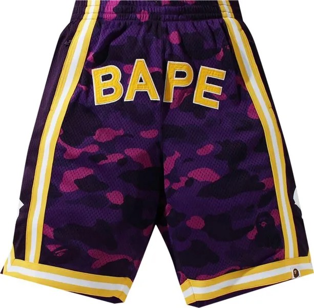 Шорты BAPE Color Camo Wide Basketball Shorts 'Purple', фиолетовый