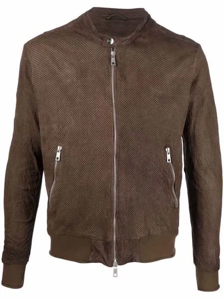 Giorgio Brato perforated bomber jacket