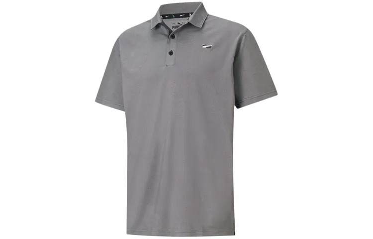 Мужская рубашка поло Puma, цвет Black/Gray